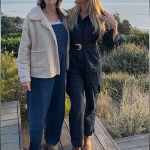 Banana Republic Dark Blue Military Denim Jumpsuit